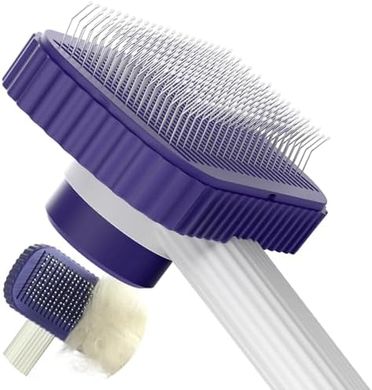 Gentle Cat Brush: Removes Loose Fur, Mats; Rounded Pins
