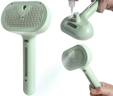 Susu & Wuwu Steam Spray Brush: Removes Pet Hair
