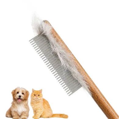 Wood Pet Comb for Cats, Dogs, and Rabbits
