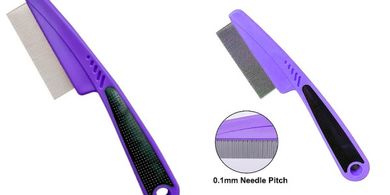 Purple Yumflan Flea & Tick Comb for Dogs & Cats
