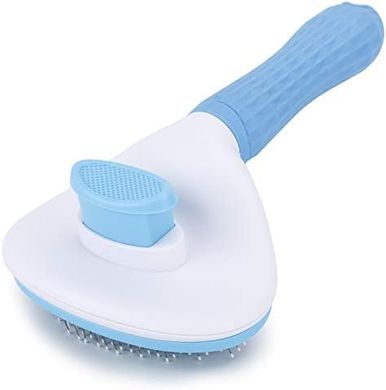 Depets Self-Cleaning Slicker Brush: Removes Undercoat, Massages Pets
