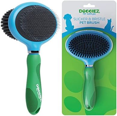 Double-Sided Pet Slicker Brush for Long & Short Hair
