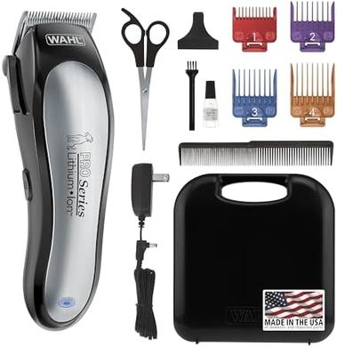 Wahl Lithium Ion Pro Animal Clippers: Rechargeable, Heavy-Duty Grooming Kit
