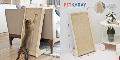 Large Sisal Cat Scratching Ramp & Pad with Catnip
