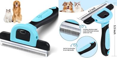 MIU COLOR Pet Deshedding Brush: 95% Less Shedding, Short-Long Hair
