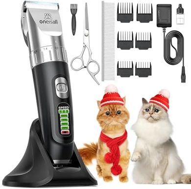 Quiet, Cordless Cat Clippers for All Hair Types
