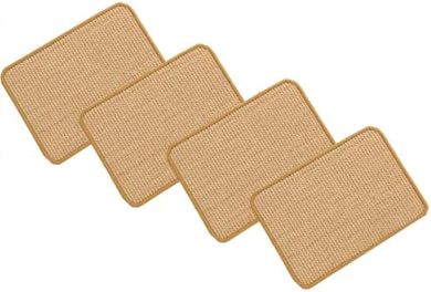 Sisal Cat Scratching Mats (4-pack, 8x12", reusable)
