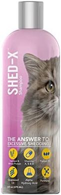 Shed-X Cat Shedding Shampoo: Vitamins, Antioxidants, & Exfoliation (8 oz)
