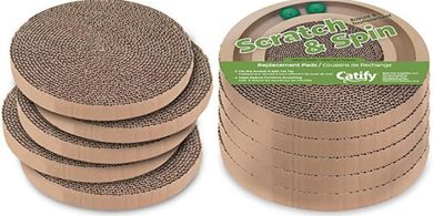 Recycled Cardboard Cat Scratcher Pads (5-pack)
