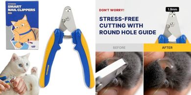 Premium Cat Nail Clipper: Safe, Quiet, Precise Circular Cut
