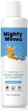 Soothing, hypoallergenic, fragrance-free cat shampoo for sensitive skin.
