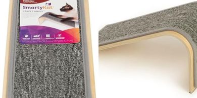 SmartyKat Gray Carpet Scratch Ramp
