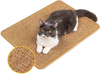 Sisal Cat Scratching Mat: Protects Furniture & Carpets
