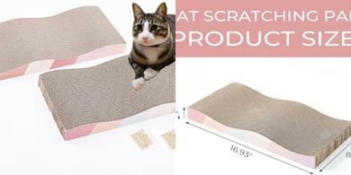 Reversible Cat Scratching Pads with Catnip (2-pack)
