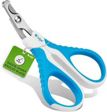 Boshel Cat & Small Dog Nail Clippers: Razor-Sharp, Angled, & Easy Grip