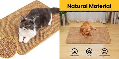 Sisal Cat Scratching Mat: Protects Furniture & Carpets
