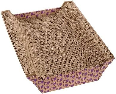 SmartyKat Super Scratcher Chaise: Catnip-Infused Cardboard Scratcher
