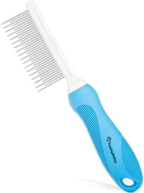 Pet Detangler Comb: Removes & Prevents Matted Fur in Long/Curly Hair
