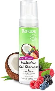 TropiClean Berry Coconut Dry Cat Shampoo (7.4 oz)
