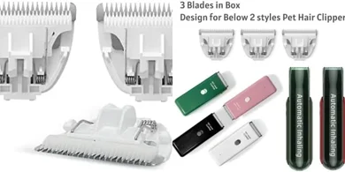 Pet Grooming Clipper Replacement Blades (3-pack)