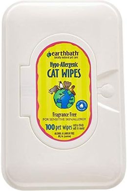 Earthbath Hypoallergenic Pet Wipes (Aloe Vera & Vitamin E) - 100 Count
